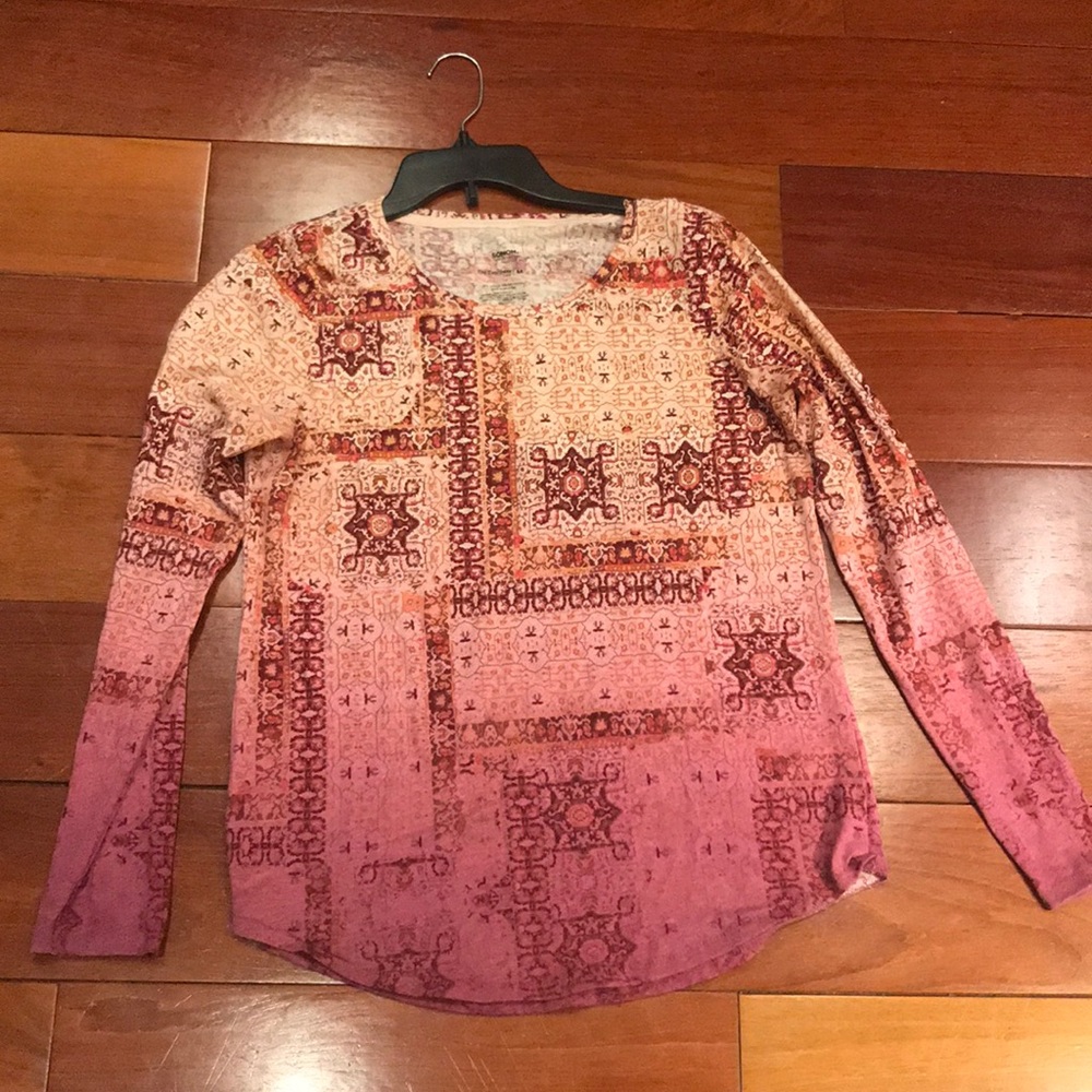 Sonoma Patterned Long Sleeve